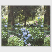 Natuur Hydrangea Floral Trees Fotografie Cadeaupapier (Vlak)