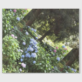 Natuur Hydrangea Floral Trees Fotografie Cadeaupapier (Vlak)