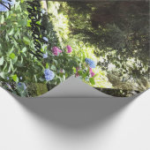 Natuur Hydrangea Floral Trees Fotografie Cadeaupapier (Hoek)