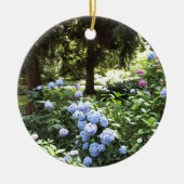 Natuur Hydrangea Floral Trees Fotografie Keramisch Ornament (Voorkant)