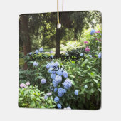 Natuur Hydrangea Floral Trees Fotografie Keramisch Ornament (Links)