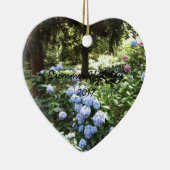 Natuur Hydrangea Floral Trees Fotografie Keramisch Ornament (Rechts)