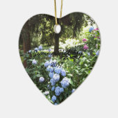 Natuur Hydrangea Floral Trees Fotografie Keramisch Ornament (Links)