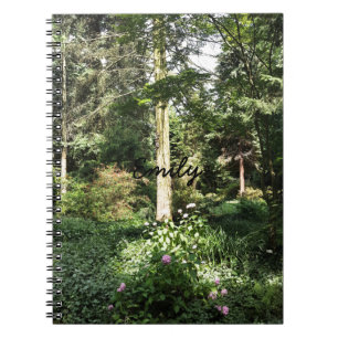 Natuur Hydrangea Wood Trees Fotografie Notitieboek