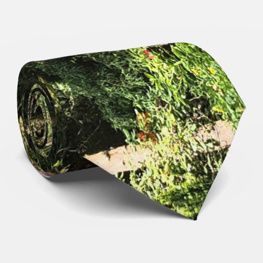 Natuur Hydrangea Wood Trees Fotografie Stropdas (Opgerold)