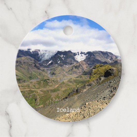 Natuur IJsland - Bedankjes Labels (Voorkant)