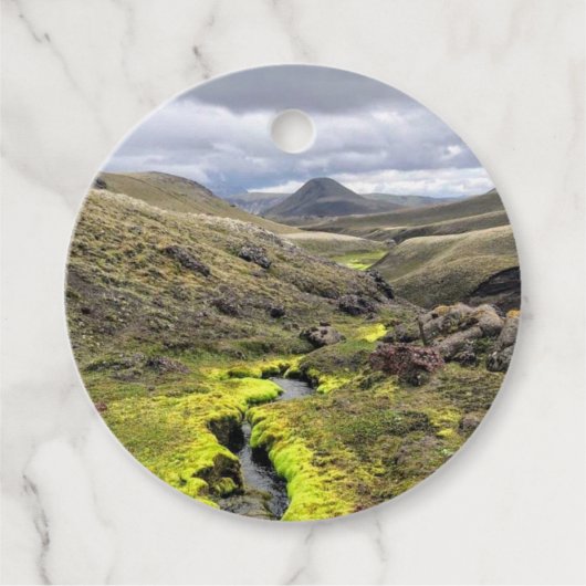 Natuur IJsland - Bedankjes Labels (Voorkant)