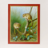  Natuur Illustratie van wilde dieren Legpuzzel (Verticaal)