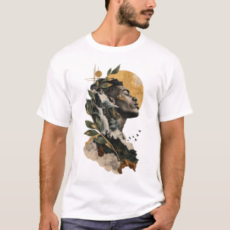 Natuur in artistiek T-shirt