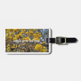 Natuur in bloei bagagelabel