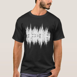 Natuur in de buitenlucht bebost reflectie wild bos t-shirt
