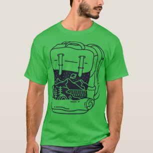 Natuur in de rugzak t-shirt