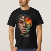 "Natuur in haar" T-shirt (Voorkant)