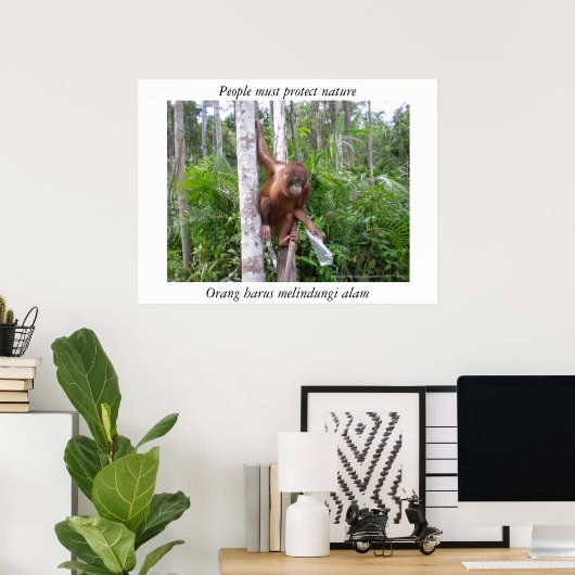 Natuur in het wild houden poster (Thuiskantoor)