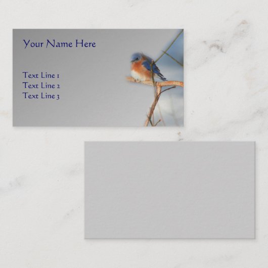 Natuur in het wild levende vogels visitekaartje (Voorkant / Achterkant)