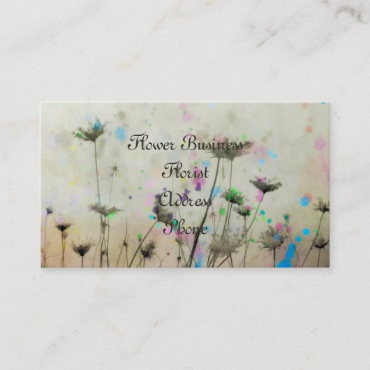 Natuur in kleuren visitekaartje (Voorkant)