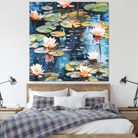 Natuur in kunst canvas afdruk (Insitu (Slaapkamer))