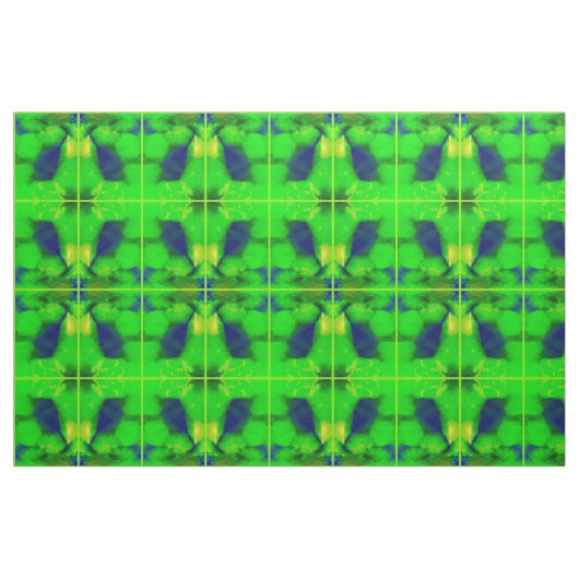 Natuur in Lime Green Fabric 2 Stof (Fat Quarter)
