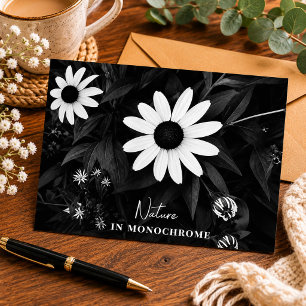 Natuur in monochroom briefkaart