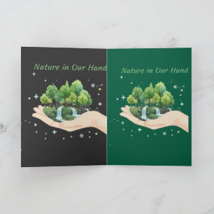Natuur in Onze Handen Aquarel Milieukunst Kaart