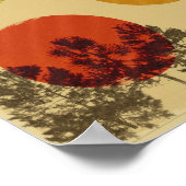 Natuur in Retro Poster (Hoek)