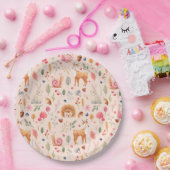 Natuur in roze papieren Bord (Feest)