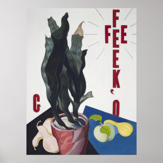 Natuur in vorm, O'Keeffe door Charles Demuth Poster (Voorkant)
