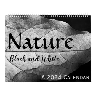 Natuur in zwart-wit 2024 Kalender