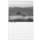 Natuur in zwart-wit v2 fotokalender kalender (Mar 2026)