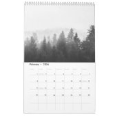 Natuur in zwart-wit v2 fotokalender kalender (Feb 2026)