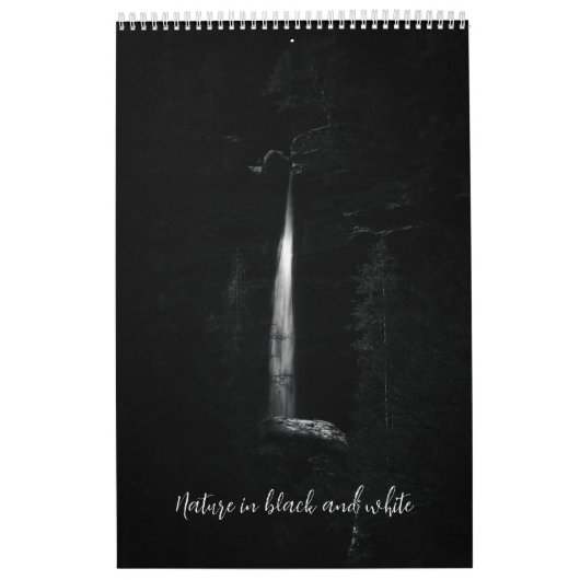 Natuur in zwart-wit v3 fotokalender kalender (Hoes)