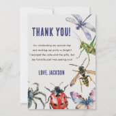 Natuur Insect Bugs Verjaardagsfeest Bedankt Card Kaart (Voorkant)