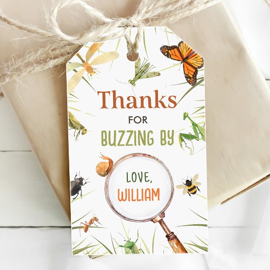 Natuur Insect Bugs verjaardagsfeestje Cadeaulabel