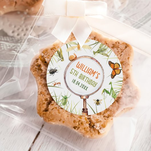 Natuur Insect Bugs verjaardagsfeestje Ronde Sticker