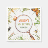 Natuur Insect Bugs verjaardagsfeestje Servet (Voorkant)