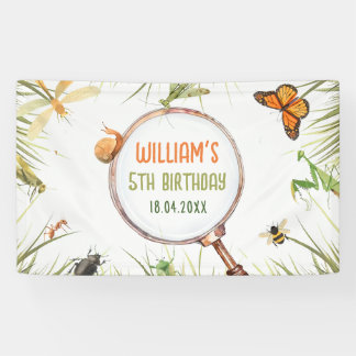 Natuur Insect Bugs verjaardagsfeestje Spandoek