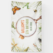 Natuur Insect Bugs verjaardagsfeestje Spandoek (Verticaal)
