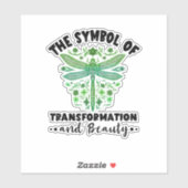 Natuur Insect Libellen Transformatie Schoonheid Dr Sticker (Vel)