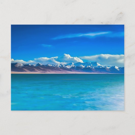 Natuur Inspiratie China, bergen en Zee Briefkaart (Voorkant)