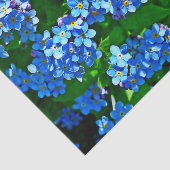 Natuur-inspiraties Bright Blauw vergeet me Nots Tissuepapier (Detail)