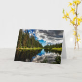 Natuur Inspirations Conifer Forest and Lake Kaart (Gele Bloem)