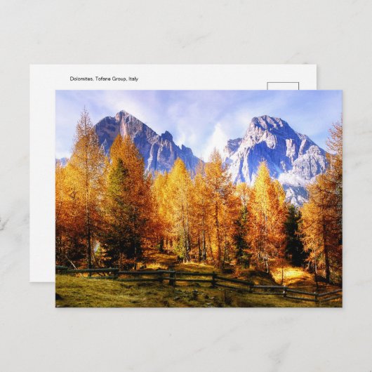 Natuur Inspirations Dolomites, Tofane Group, Itali Briefkaart (Voorkant / Achterkant)