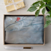 Natuur Inspirations Red Kardinaal in Wintry Forest Tissuepapier (Geschenk)