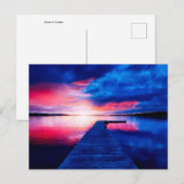 Natuur Inspirations Sunset in Zweden Briefkaart (Voorkant / Achterkant)