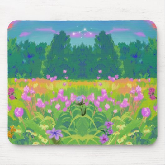 Natuur inspire mousepad - landschapsontwerp muismat (Voorkant)