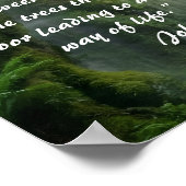 Natuur inspirerend citaat John Muir Poster (Hoek)