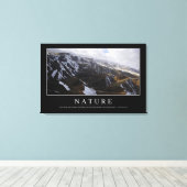 Natuur: Inspirerend prijsopgave Canvas Afdruk (Insitu (Houten vloer))