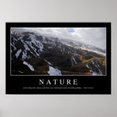 Natuur: Inspirerend prijsopgave Poster (Voorkant)