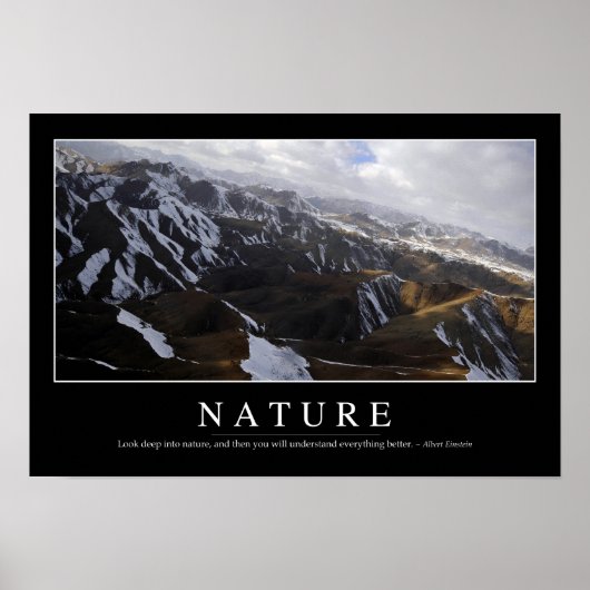 Natuur: Inspirerend prijsopgave Poster (Voorkant)
