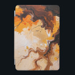 Natuur iPad Mini Cover<br><div class="desc">Dit levendige abstracte schilderij legt de essentie van natuur in beweging vast en combineert rijke tinten verbrand sinaasappel, diepbruin en goudgeel in een vloeiende, wervelende compositie. Het stuk roept het gevoel op van herfstbladeren gevangen in een warme bries, met delicate zwarte lijnen die lijken op kale takken die door de...</div>